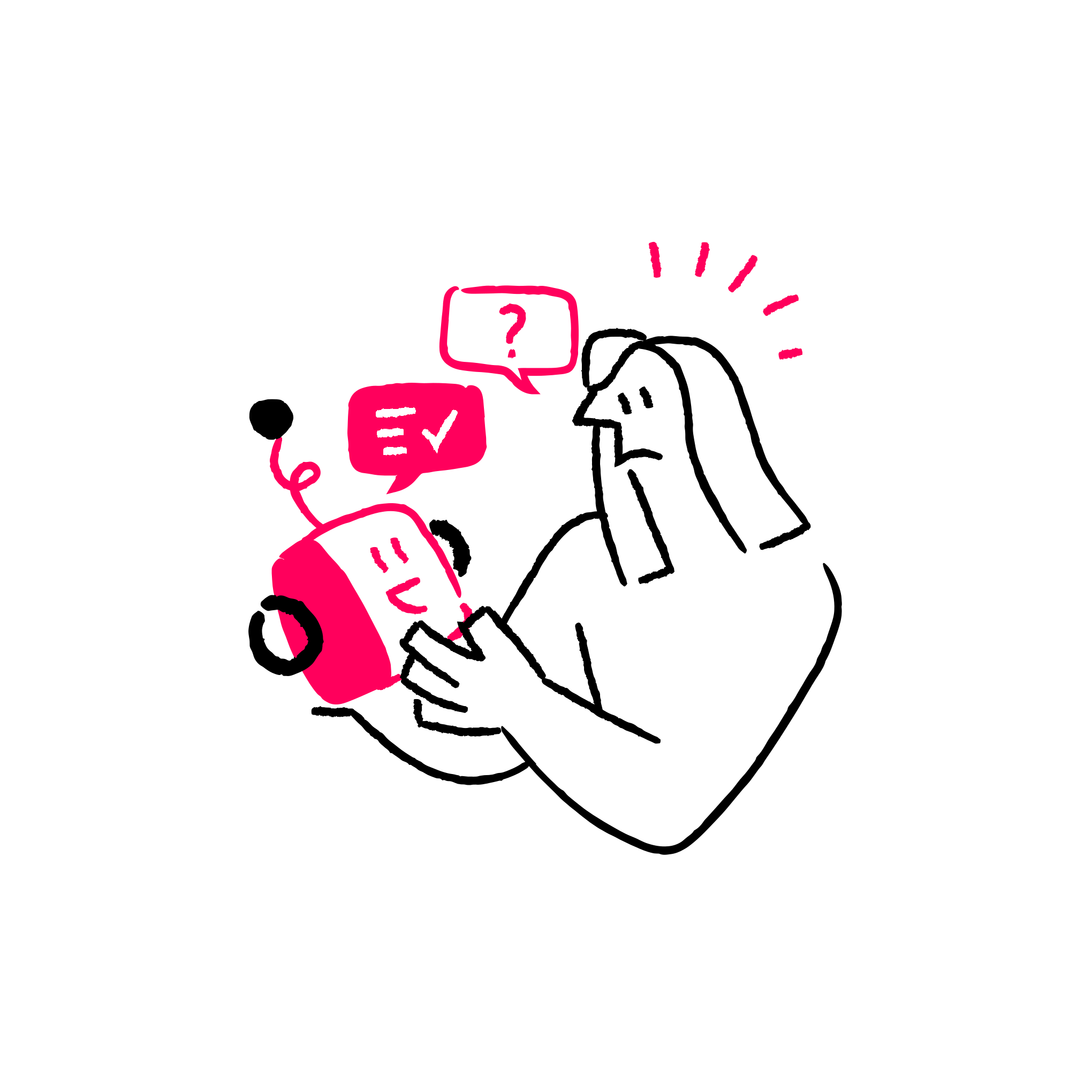 Digital Interaction Illustration